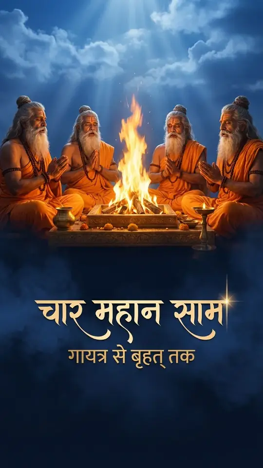 चार महान साम: गायत्र, रथंतर, बृहत् और भारद्वाज